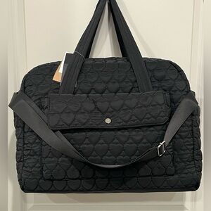 Steve Madden Girl  Quilted Heart Weekender bag NWT